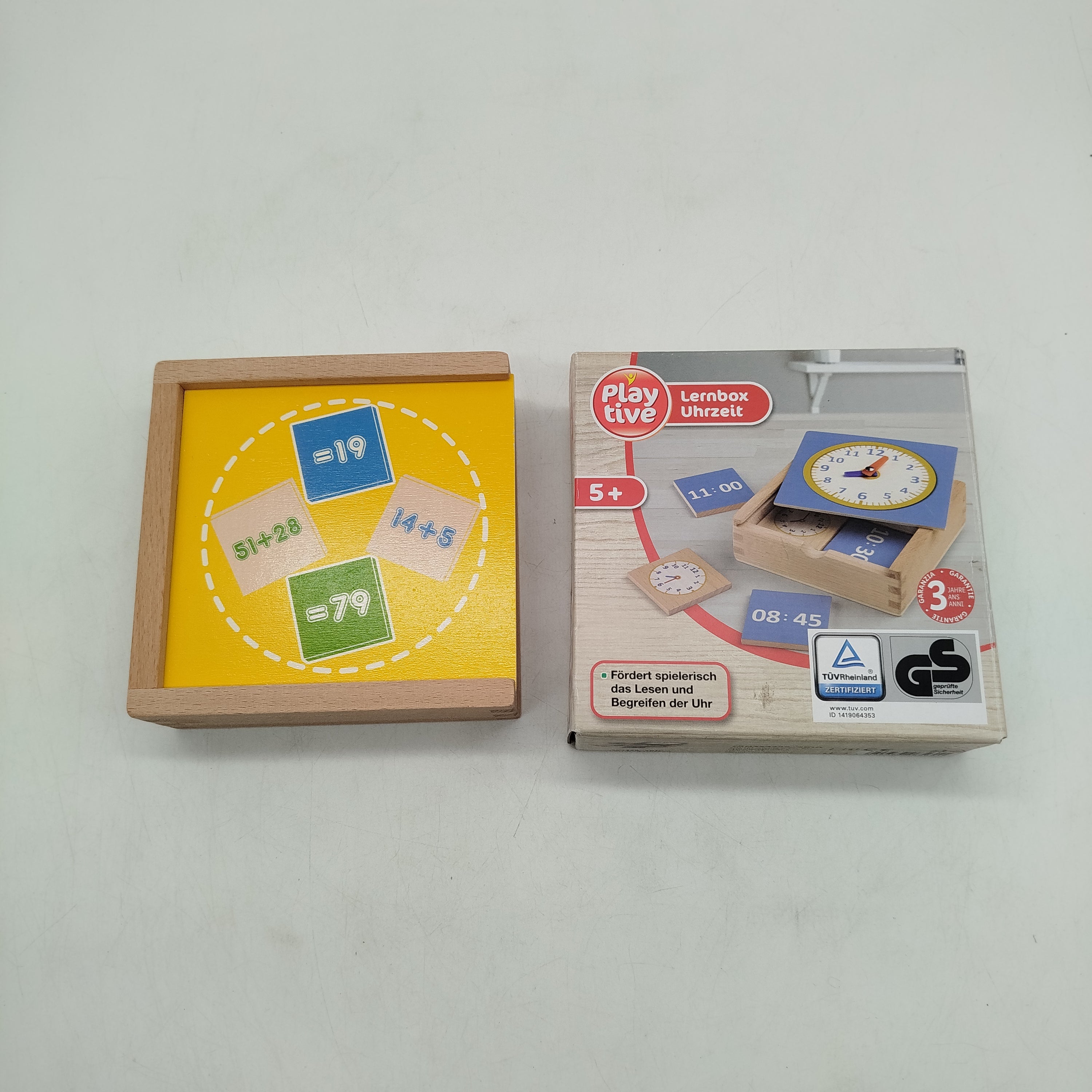 Playtive Bundle Uhr Lernbox Holzspiel, gebraucht, ab 3 4 5 Jahre | ✅ geprüft